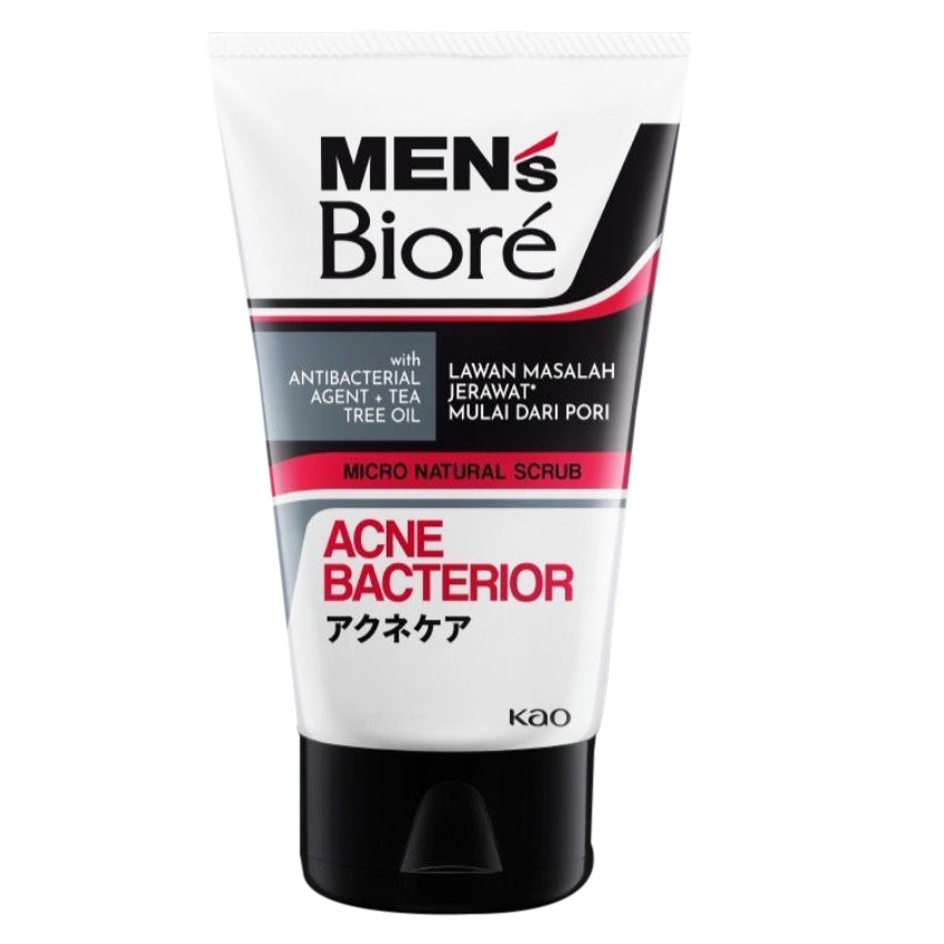 Gambar Men's Biore Facial Foam Acne Bacterior - 100 gr Jenis Perawatan Pria