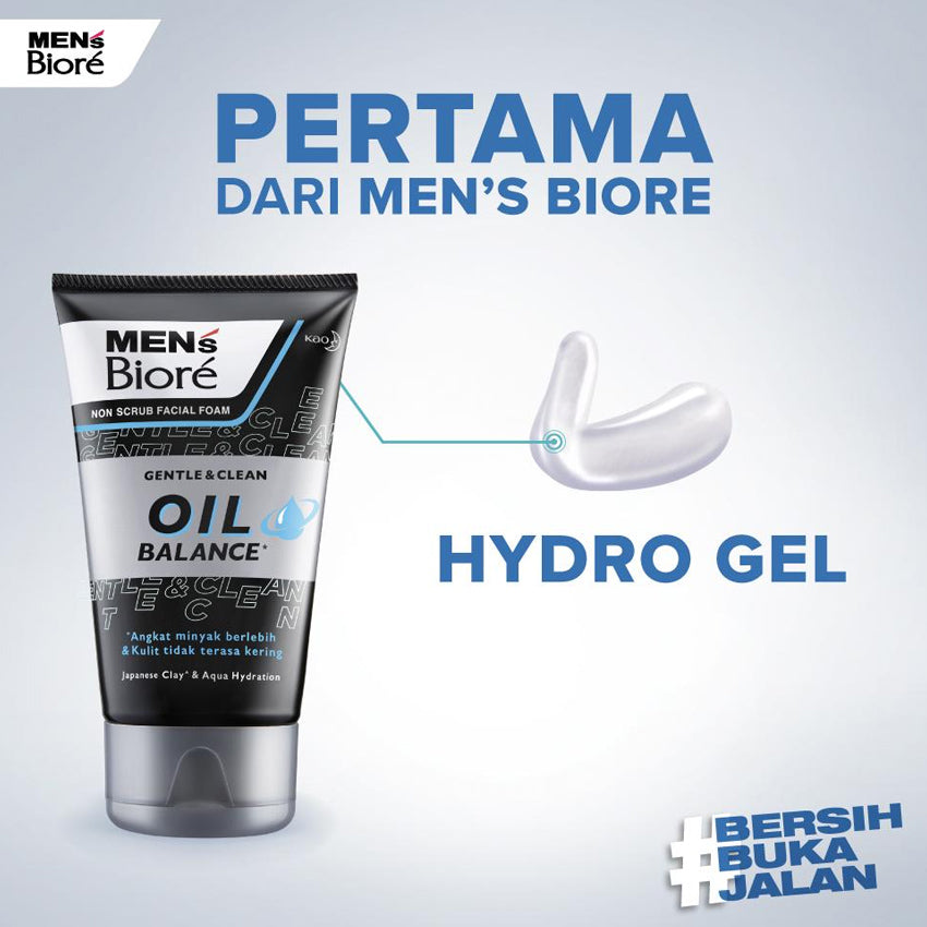 Men's Biore Facial Foam Oil Balance - 100 gr