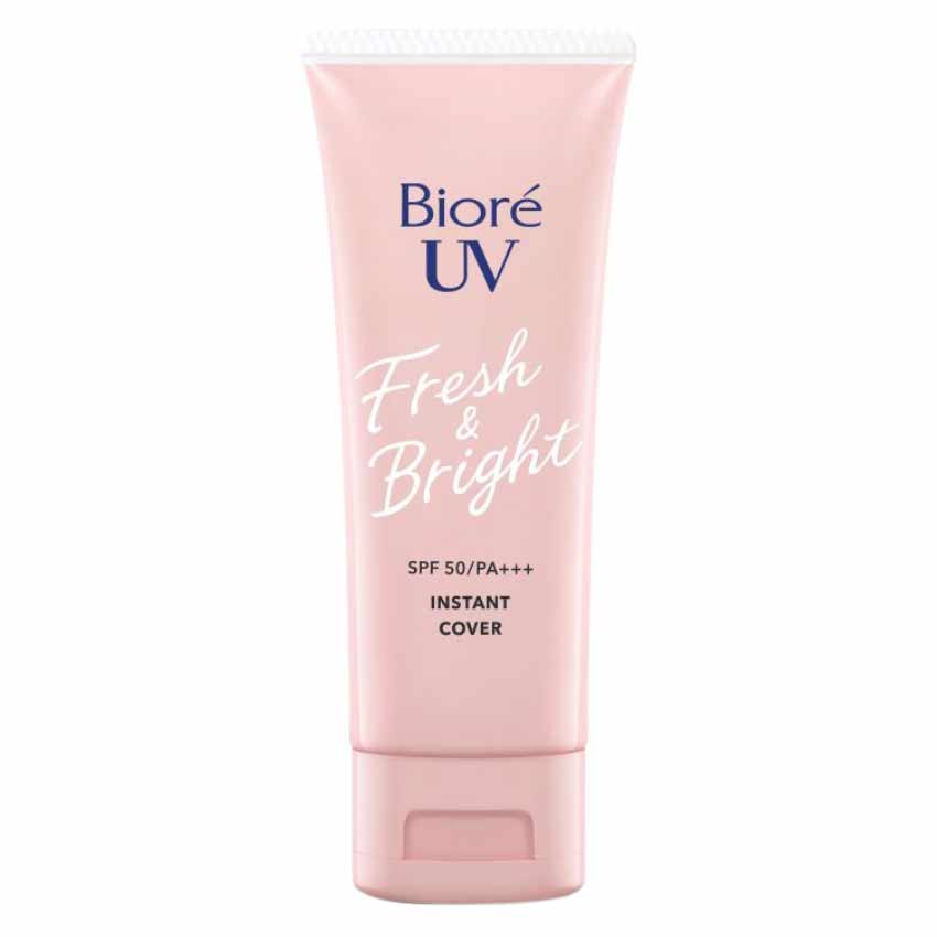 Gambar Biore UV Fresh & Bright Instant Cover Sunscreen SPF 50 PA - 30 gr Jenis Perawatan Wajah