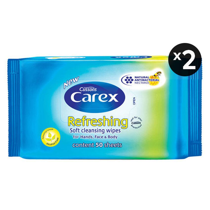 Gambar Carex Wipes Refreshing 50 Sheet - 2 Pcs Jenis Perawatan Tubuh