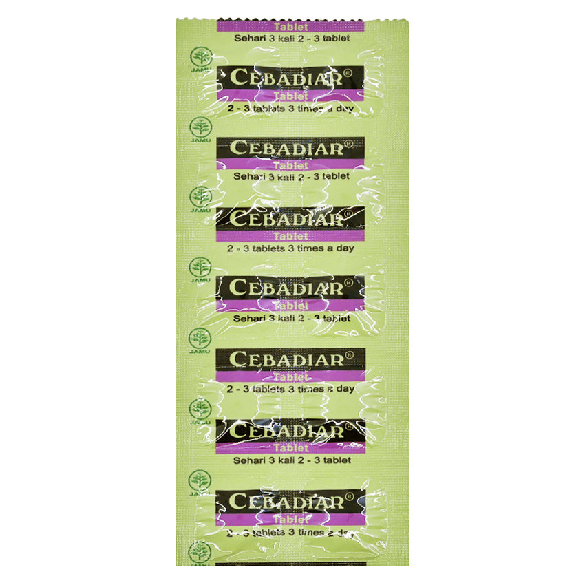 Cebadiar 330 mg Strip - 10 Tablet