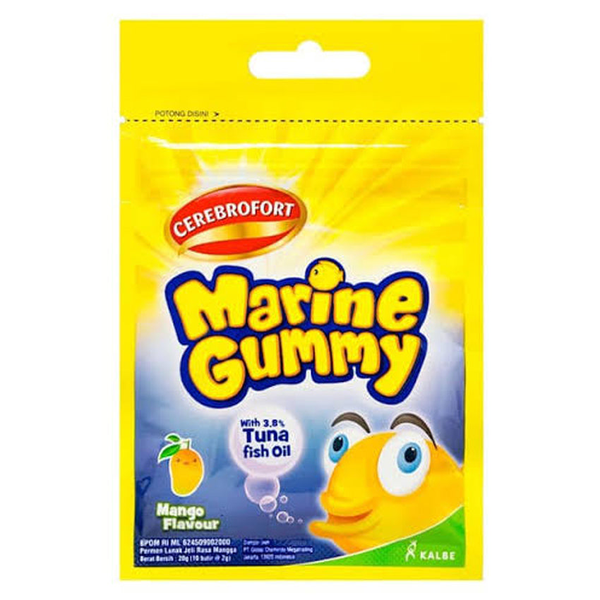 Cerebrofort Marine Gummy Rasa Mangga - 10 Pcs