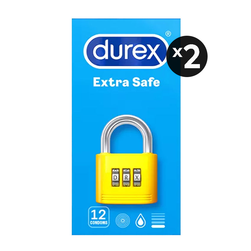 Durex Kondom Extra Safe 12 Pcs (2 Box)