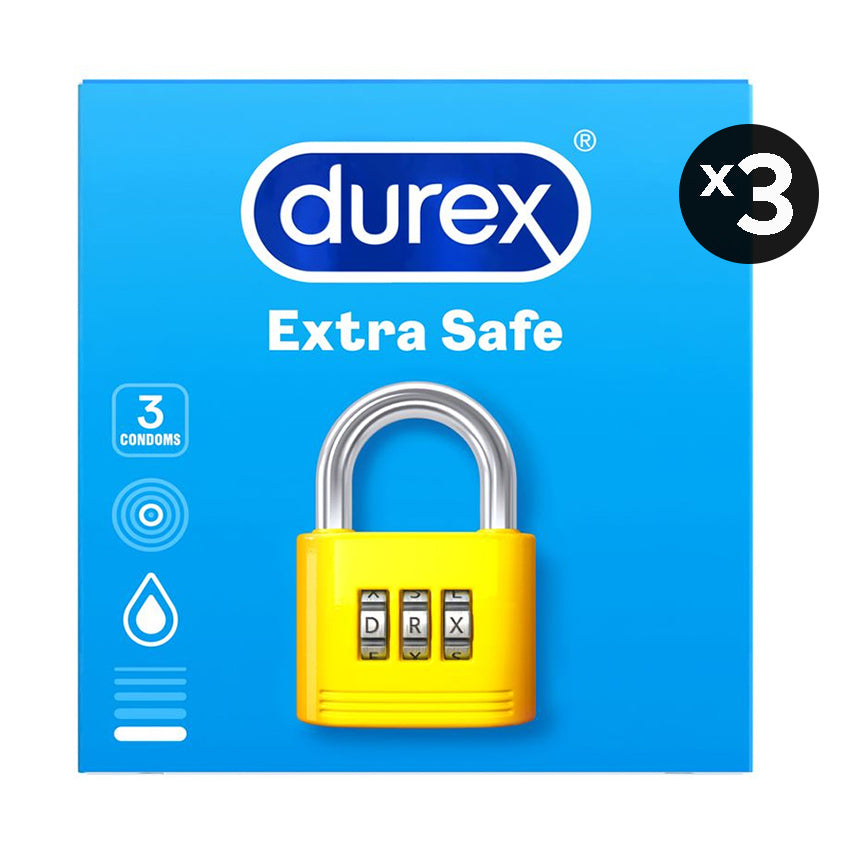 Durex Kondom Extra Safe 3 Pcs (3 Box)