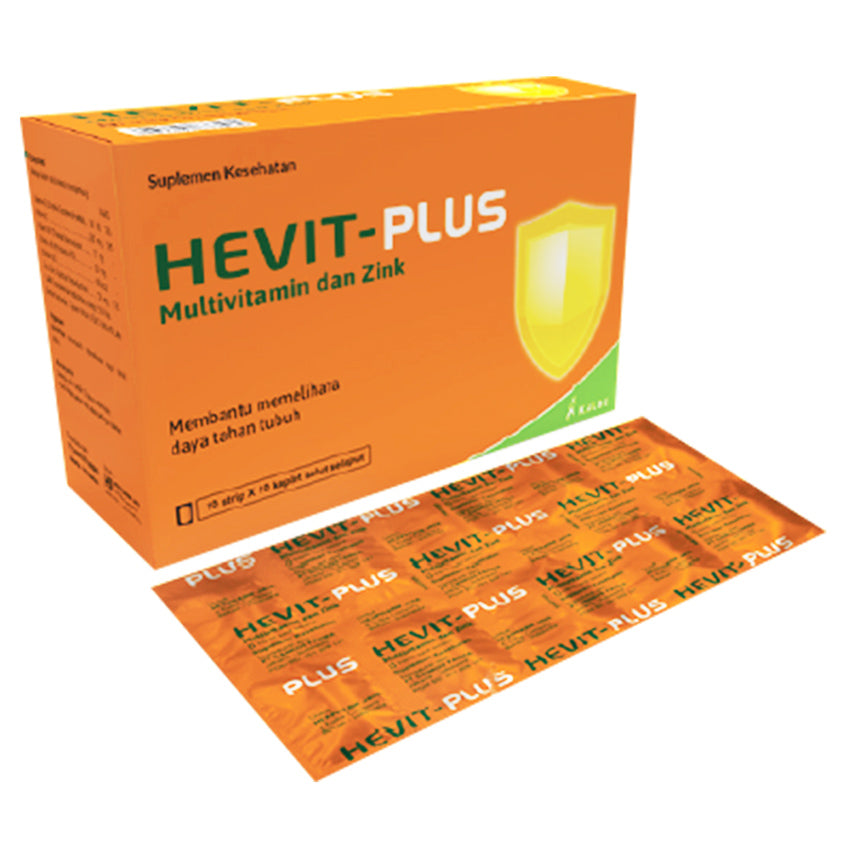 Hevit Plus Multivitamin & Zink - 10 Kaplet | 10 Strip