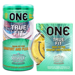 Gambar ONE® Kondom True Fit 12 Pcs  3 Pcs Kondom