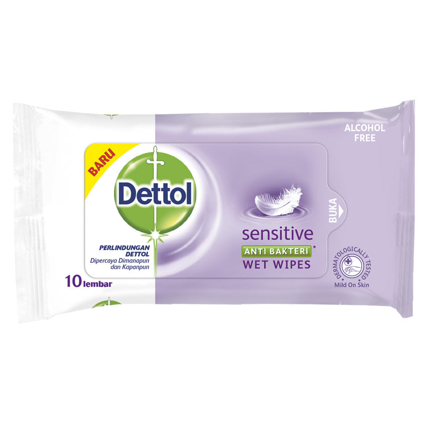 Dettol Sensitive Wipes - 10 Sheets