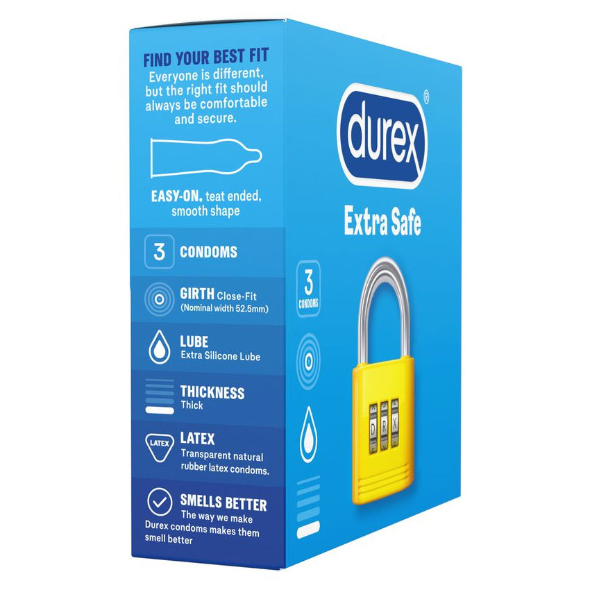 Durex Kondom Extra Safe - 3 Pcs