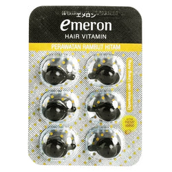 Gambar Emeron Black & Shine Hair Vitamin - 6 Pcs Perawatan Rambut
