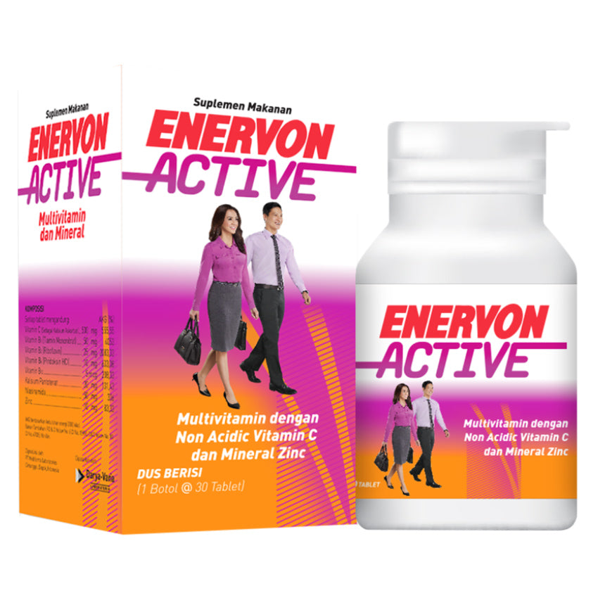 Gambar Enervon Active Multivitamin - 30 Tablet Jenis Suplemen Kesehatan