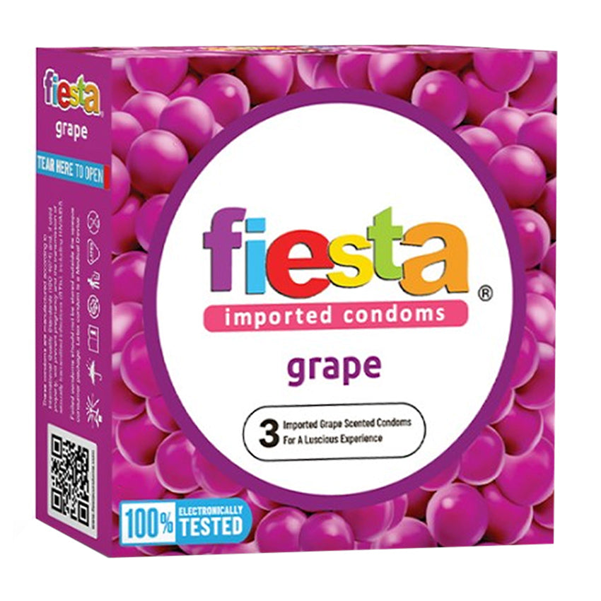 Fiesta Kondom Grape - 3 Pcs