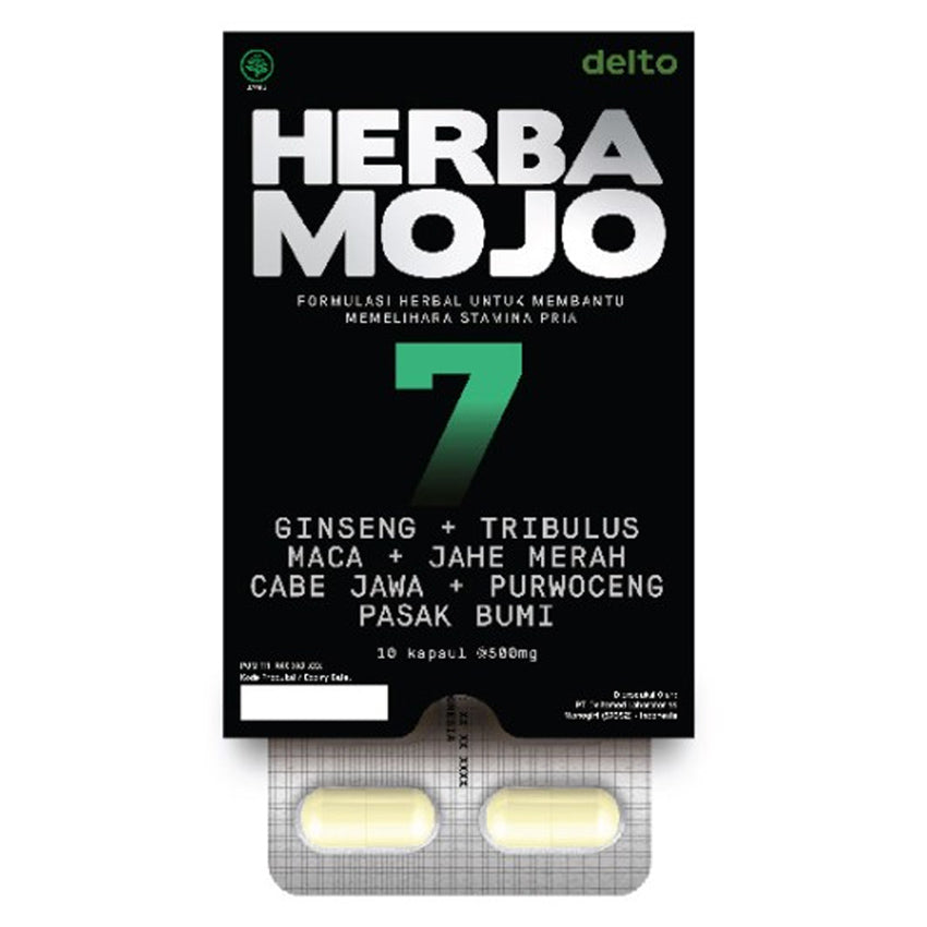 Gambar Herbamojo Suplemen Stamina Pria - 10 Kapsul Suplemen Kesehatan