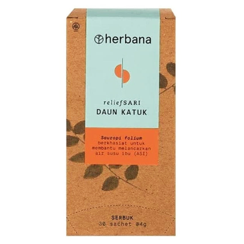 Herbana Relief Sari Daun Katuk Powder - 30 Sachet