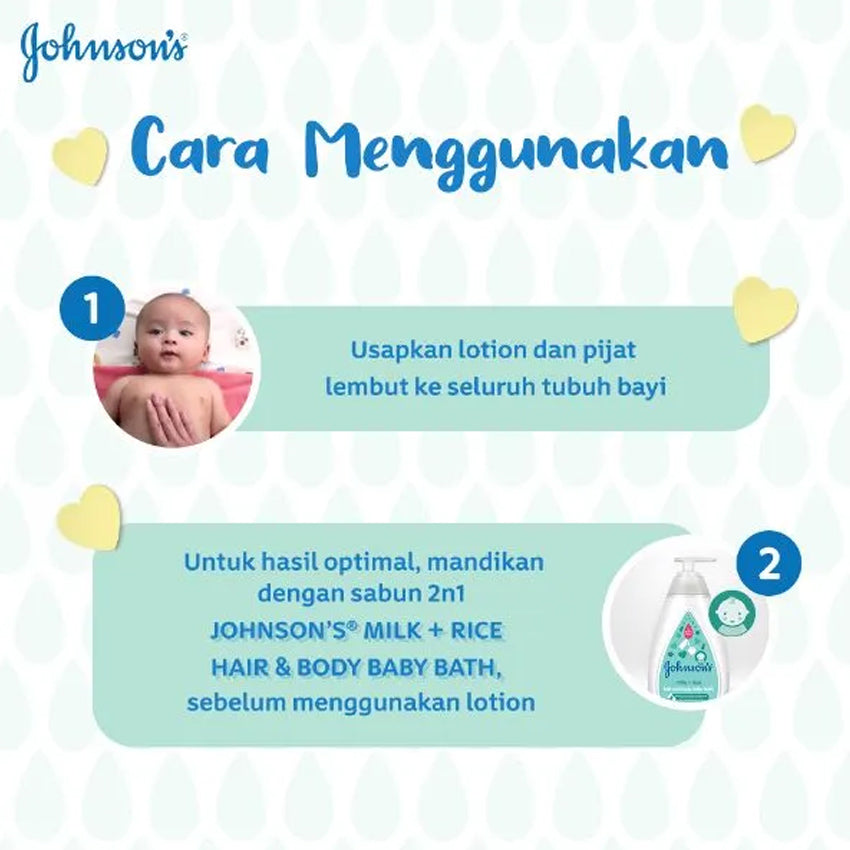 Johnson's Baby Lotion Milk & Rice - 200 mL