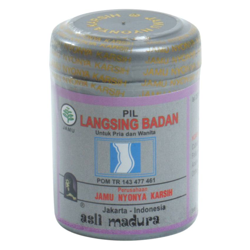 Gambar Jamu Nyonya Karsih Langsing Badan - 250 Pil Obat Pelangsing