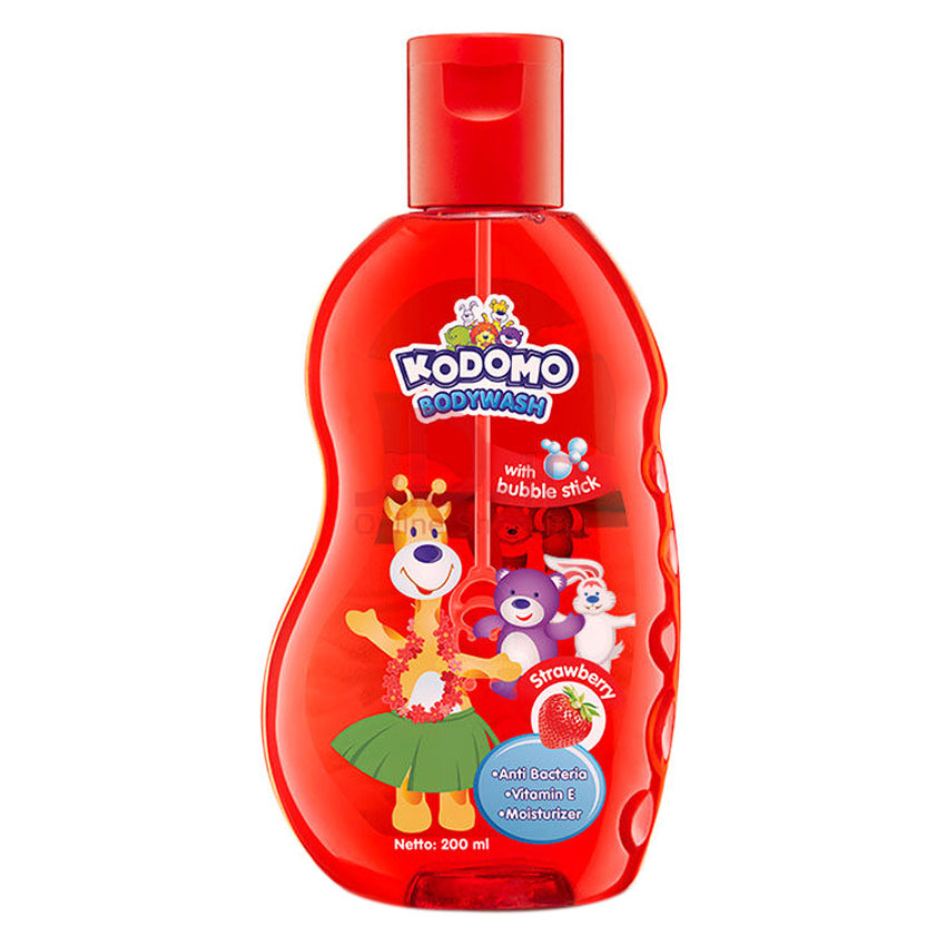 Kodomo Body Wash Strawberry Bottle - 200 mL