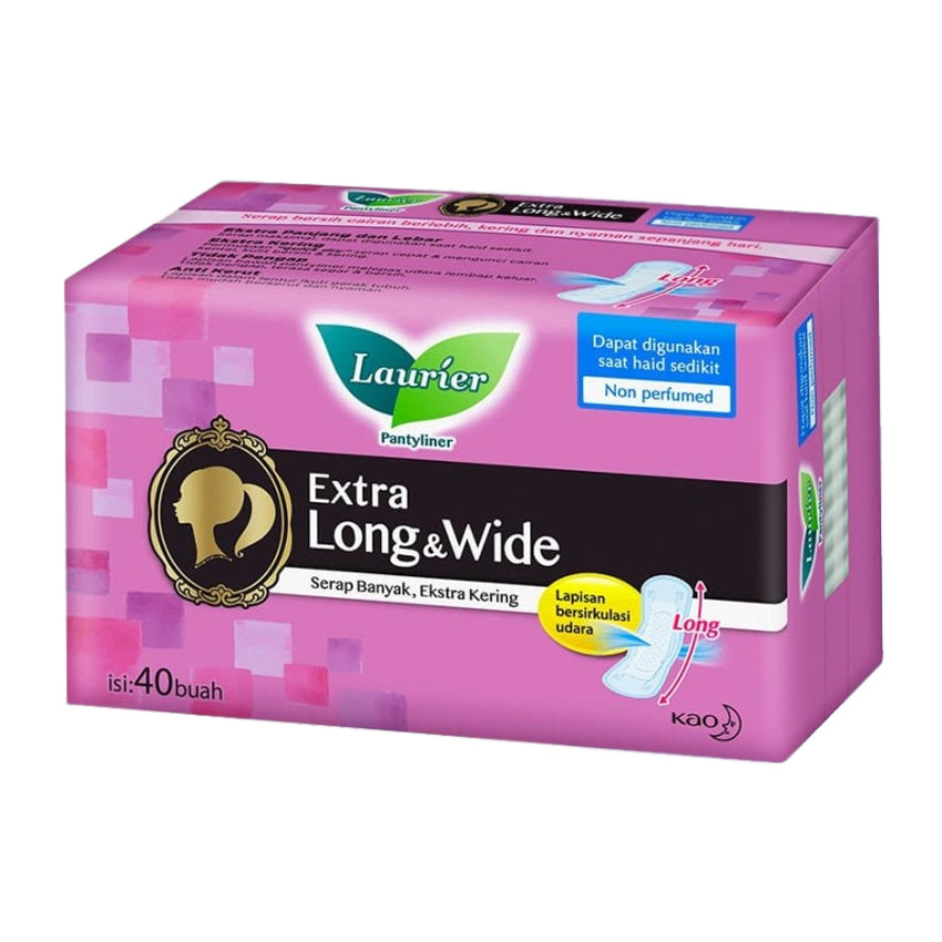 Laurier Pantyliner Cleanfresh Long & Wide Non Perfumed - 40 Pads