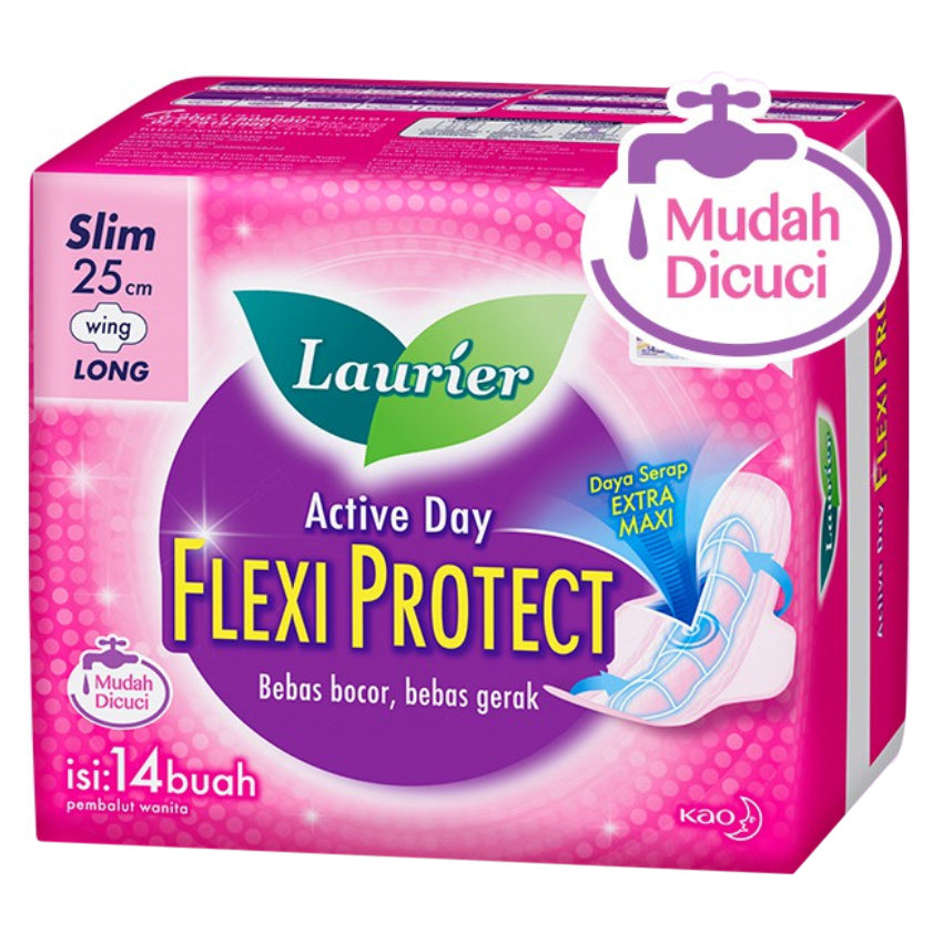 Laurier Flexi Protect Long Wing 25 cm - 14 Pads