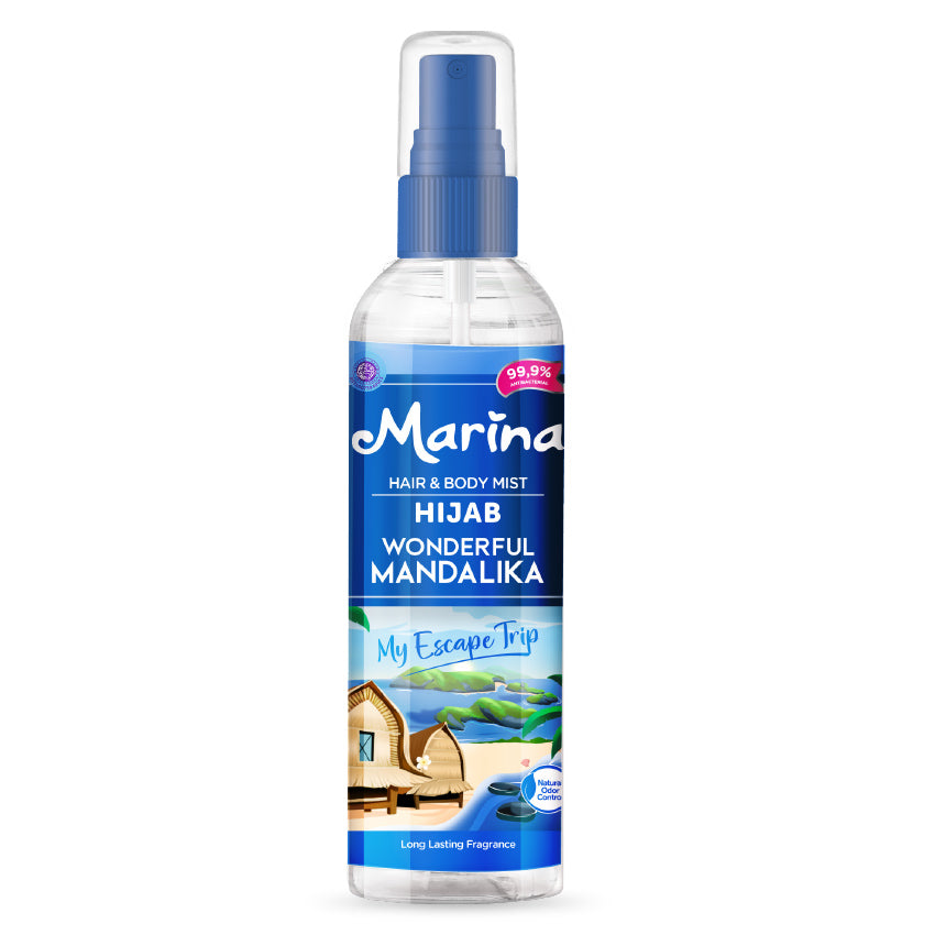 Gambar Marina Hair & Body Mist Hijab Wonderful Mandalika - 100 mL Kado Parfum
