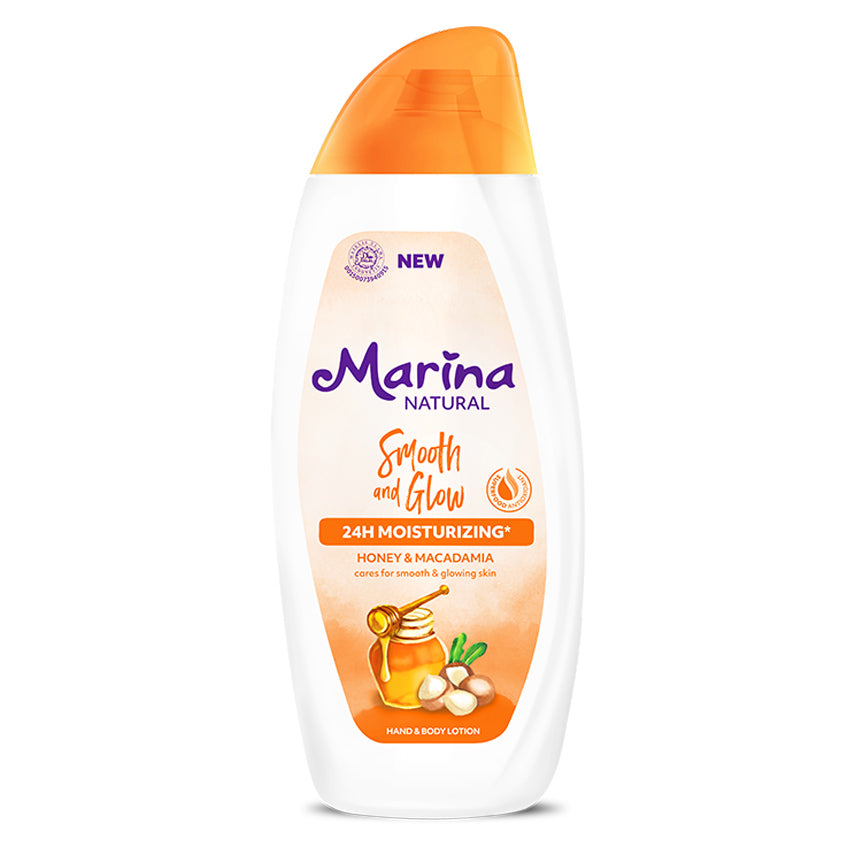Marina Handbody Lotion Natural Smooth & Glow - 335 mL