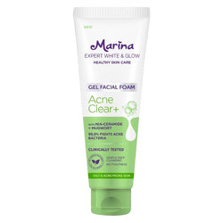 Gambar Marina Expert White & Glow Gel Facial Foam Acne Clear - 100 mL Perawatan Wajah
