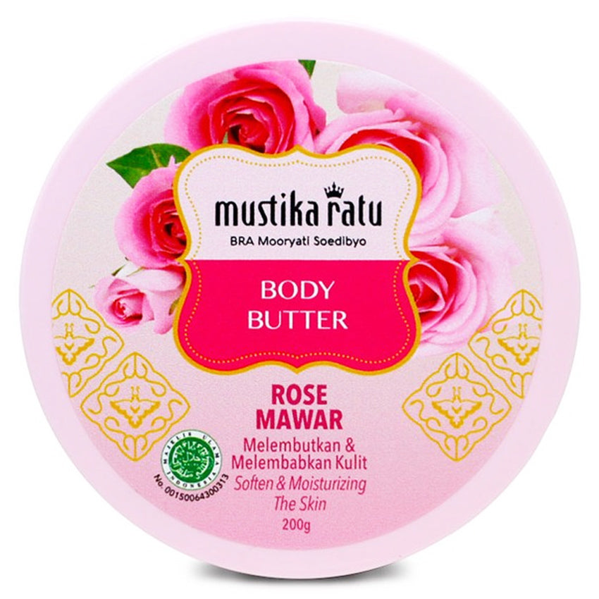 Gambar Mustika Ratu Body Butter Rose Mawar - 200 g Jenis Perawatan Tubuh