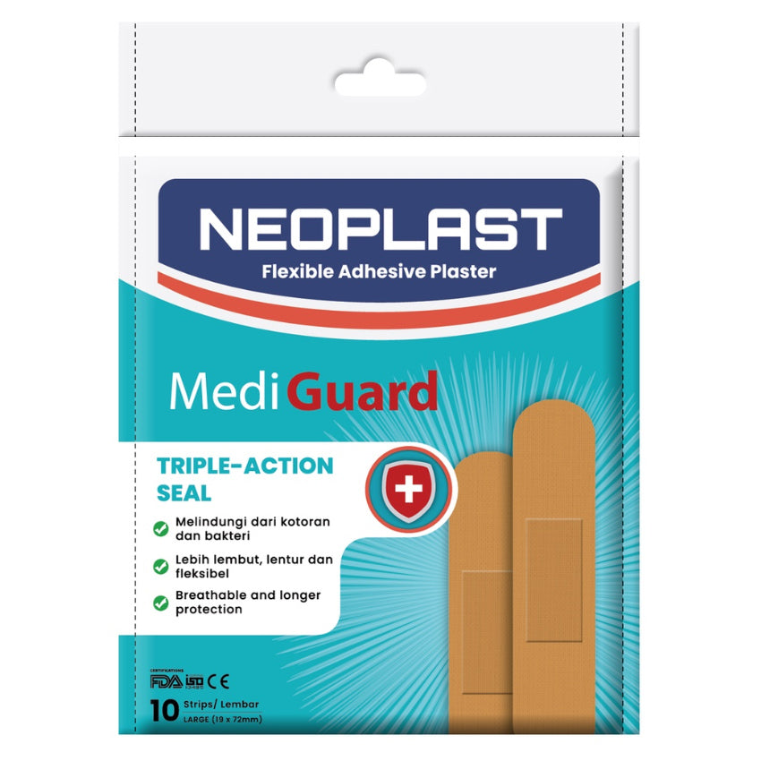 Gambar NEOPLAST MediGuard Flexible Adhesive Plaster - 10 Sheets Jenis Kesehatan