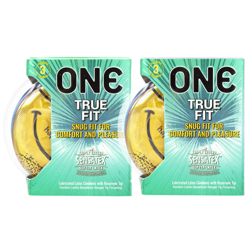 ONE® Kondom True Fit 3 Pcs - 2 Box