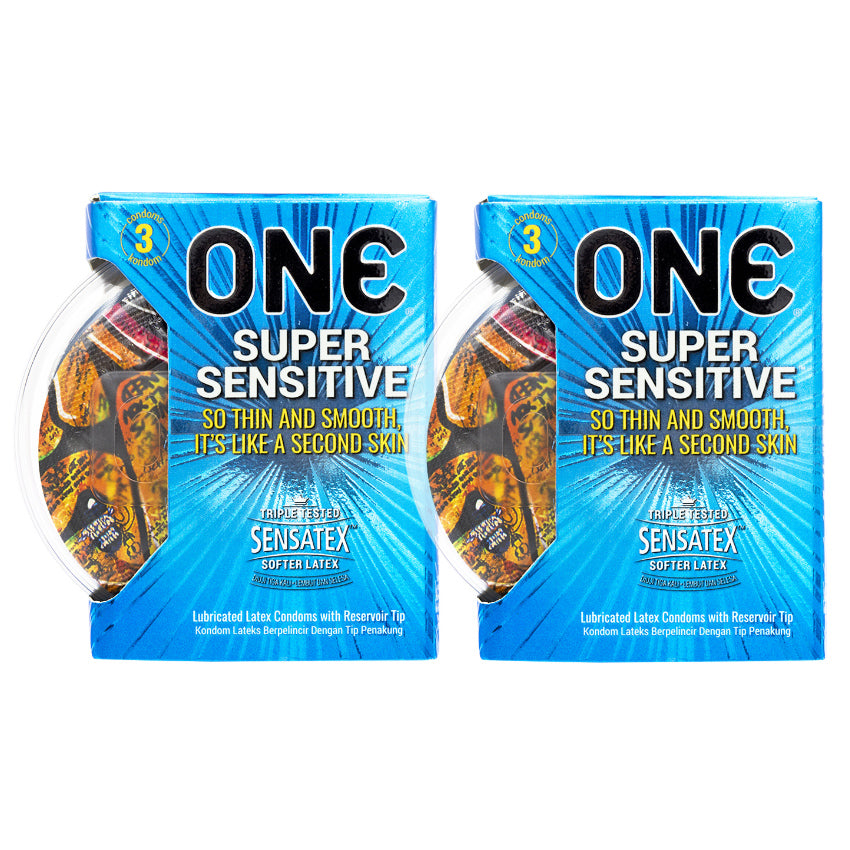 ONE® Kondom Super Sensitive 3 Pcs - 2 Box