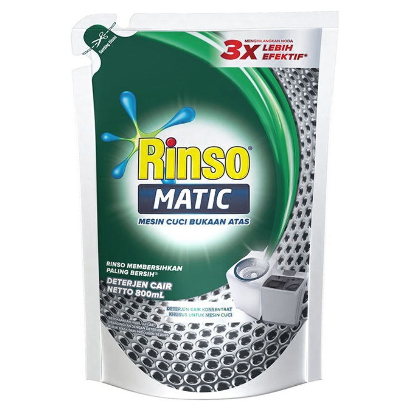Gambar Rinso Matic Top Load Liquid Detergent Pouch - 800 mL Jenis Perlengkapan Rumah