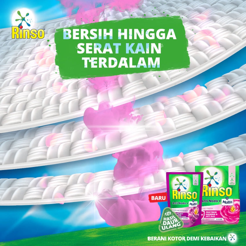 Gambar Rinso Molto Rose Fresh Liquid Detergent Pouch - 750 mL Perlengkapan Rumah