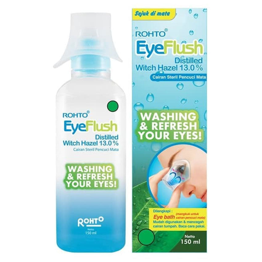 Rohto Eye Flush Cairan Pembersih Mata - 150 mL