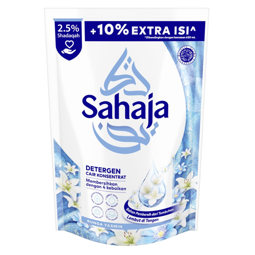 Gambar Sahaja Bunga Yasmin Liquid Detergent Pouch - 700 mL Jenis Perlengkapan Rumah