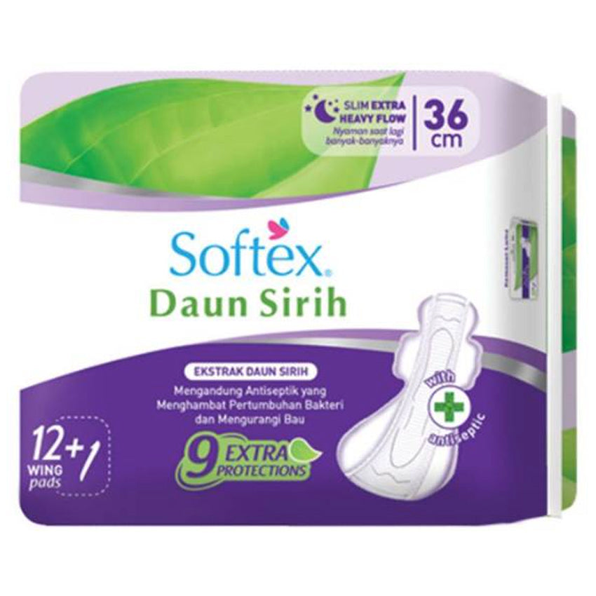 Softex Daun Sirih 36 cm - 12 Pads