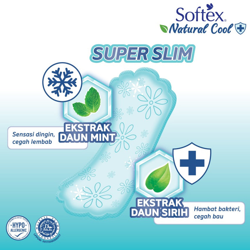 Softex Natural Cool Pantyliner 15 cm - 32 Pads