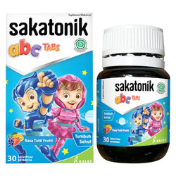 Gambar Sakatonik ABC Antariksa Rasa Tutti Frutti - 30 Tablet Suplemen Kesehatan