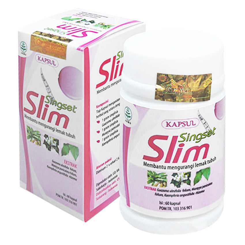 Gambar Singet Slim Solusi Atasi Berat Badan - 60 Kapsul Jenis Obat Pelangsing