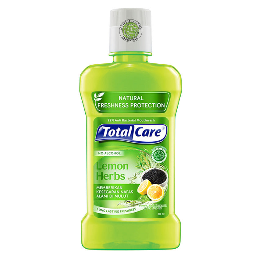 TOTAL CARE Anti Bacterial Mouthwash Lemon Herb - 250 mL