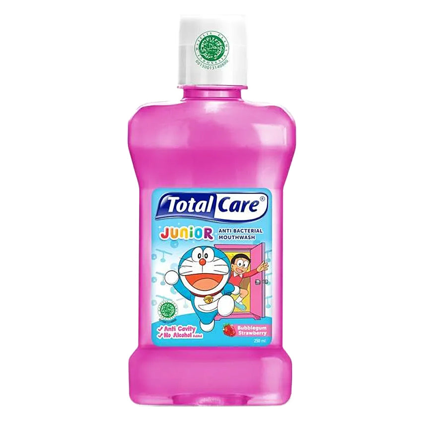 TOTAL CARE Junior Mouthwash Bubble Gum Strawberry - 250 mL