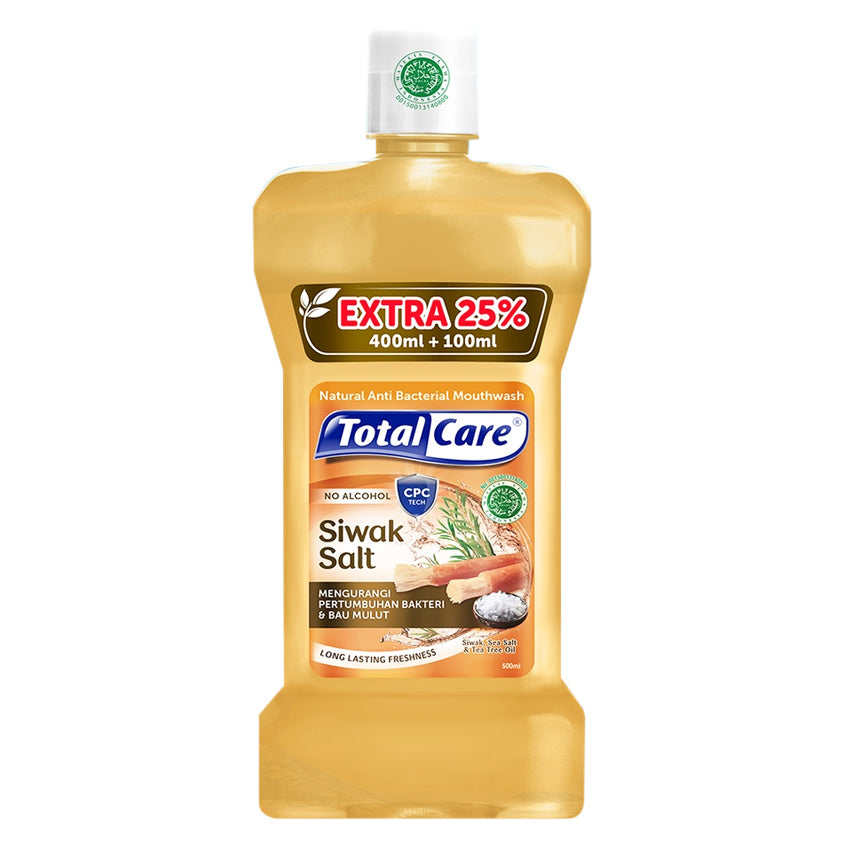 Gambar TOTAL CARE Anti Bacterial Mouthwash Siwak Salt - 400 mL Jenis Perawatan Mulut
