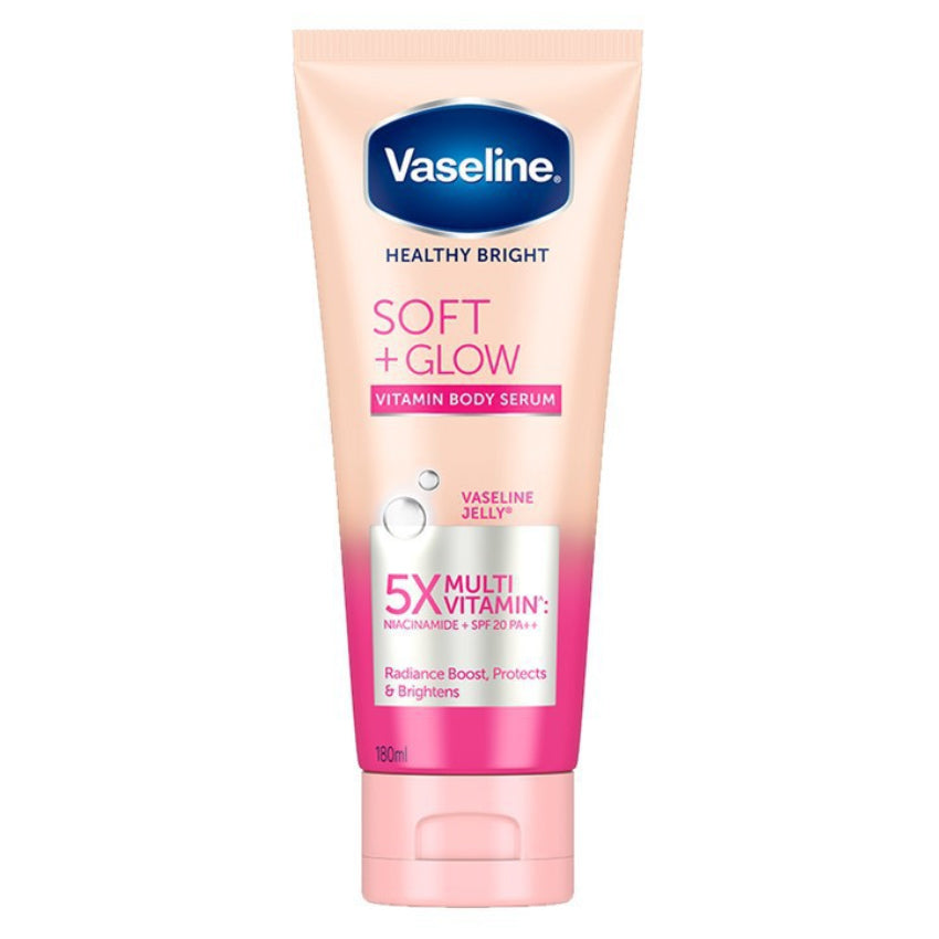 Gambar Vaseline Healthy Bright Soft Glow Body Serum - 180 mL Jenis Perawatan Tubuh