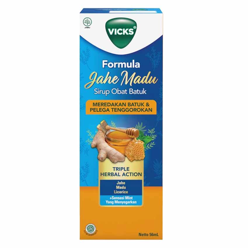 Gambar Vicks Formula Jahe Madu Obat Batuk Herbal - 56 mL Jenis Suplemen Kesehatan