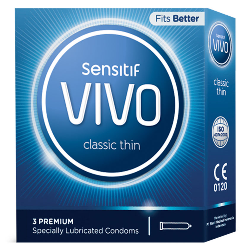 Vivo Kondom Classic Thin - 3 Pcs