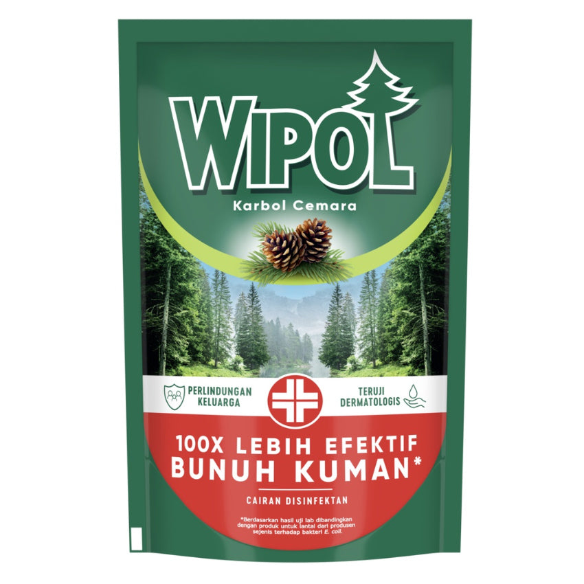 Gambar Wipol Karbol Cemara Pembersih Lantai Pouch - 750 mL Jenis Perlengkapan Rumah