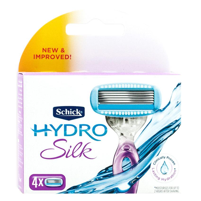 Gambar Schick Hydro Silk Refill - 4 Cartridges Jenis Peralatan Cukur