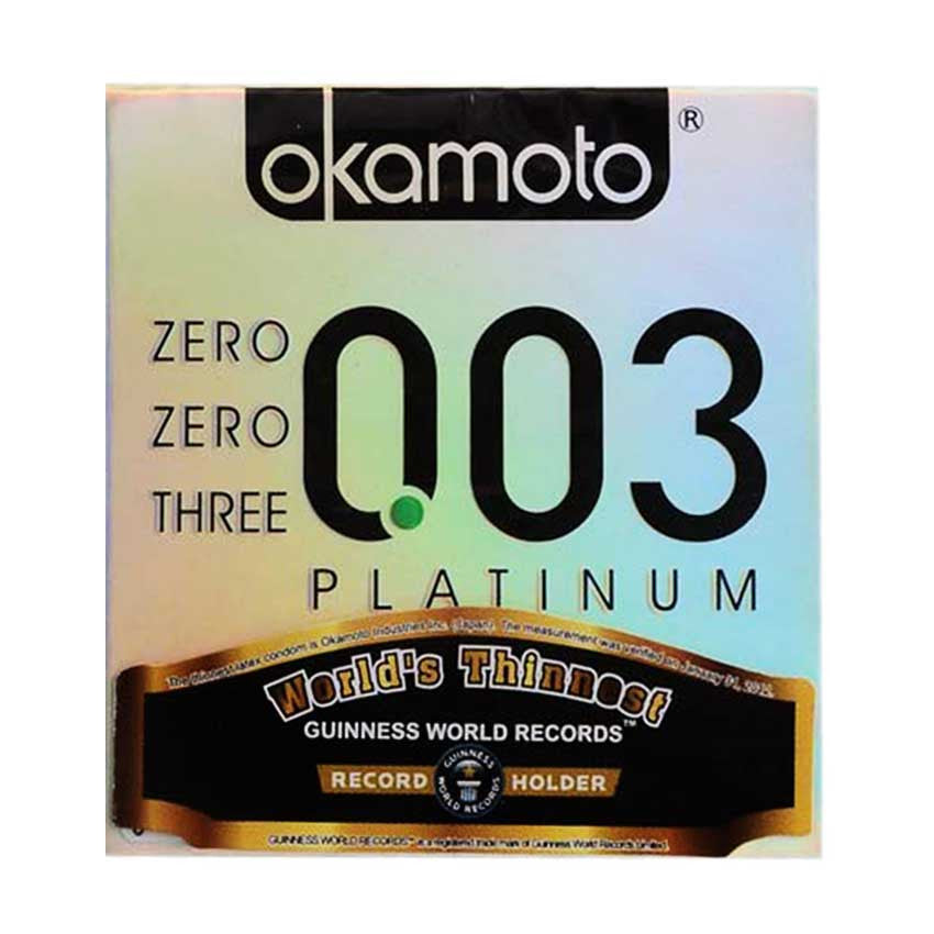 Okamoto Kondom Platinum - 3 Pcs
