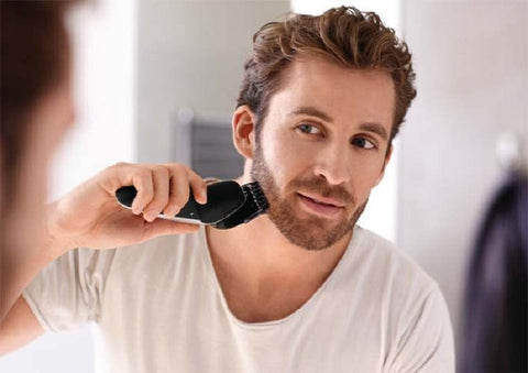 Gambar Cara Membentuk Garis Leher (Neckline) Jenggot Sempurna