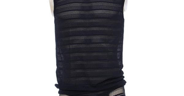 Tunjukkan Lekuk Otot Dada Anda dengan Tommy Singlet Fishnet