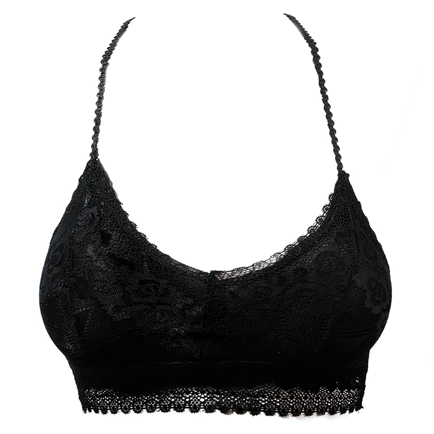 Polaluna Posh Racerback Padded Bralette - Black