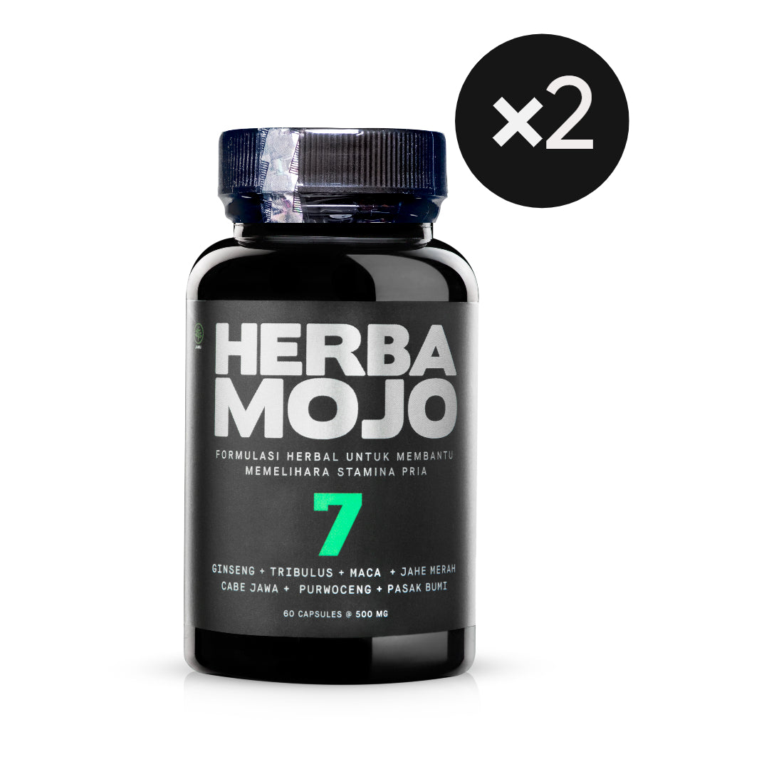 Herbamojo Suplemen Stamina Pria - 60 Kapsul - (2 Pcs)